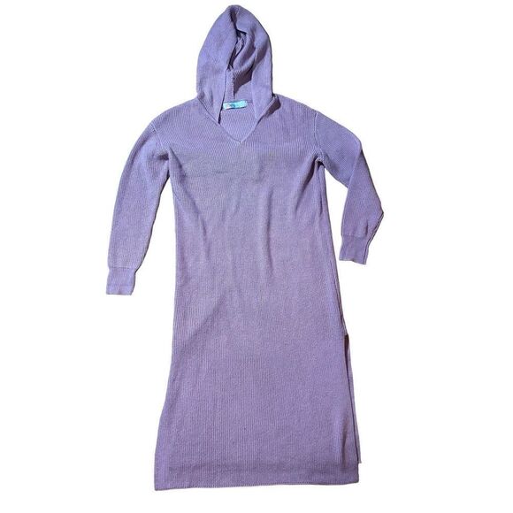 Free People Beach Claudia Sweater Knit Hooded Dress in Dusty Rose Sz S - Picture 3 of 11